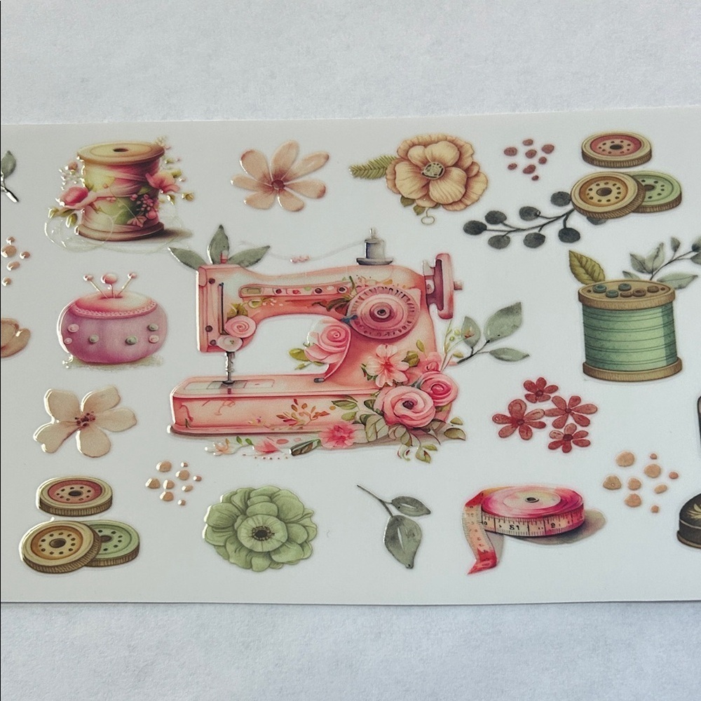 Sewing Assorted Cup Decal
